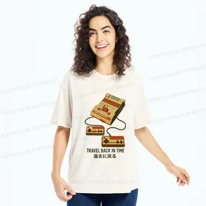 Tokyo-Tiger Game Consoles Of The Past Washed T-Shirt