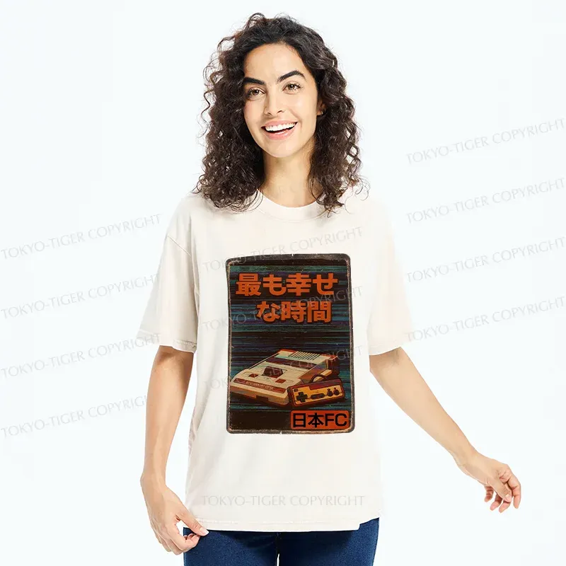 Tokyo-Tiger Vintage Japanese Items Washed T-Shirt