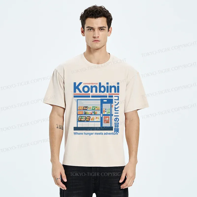 Tokyo-Tiger Japanese Convenience Store Washed T-Shirt