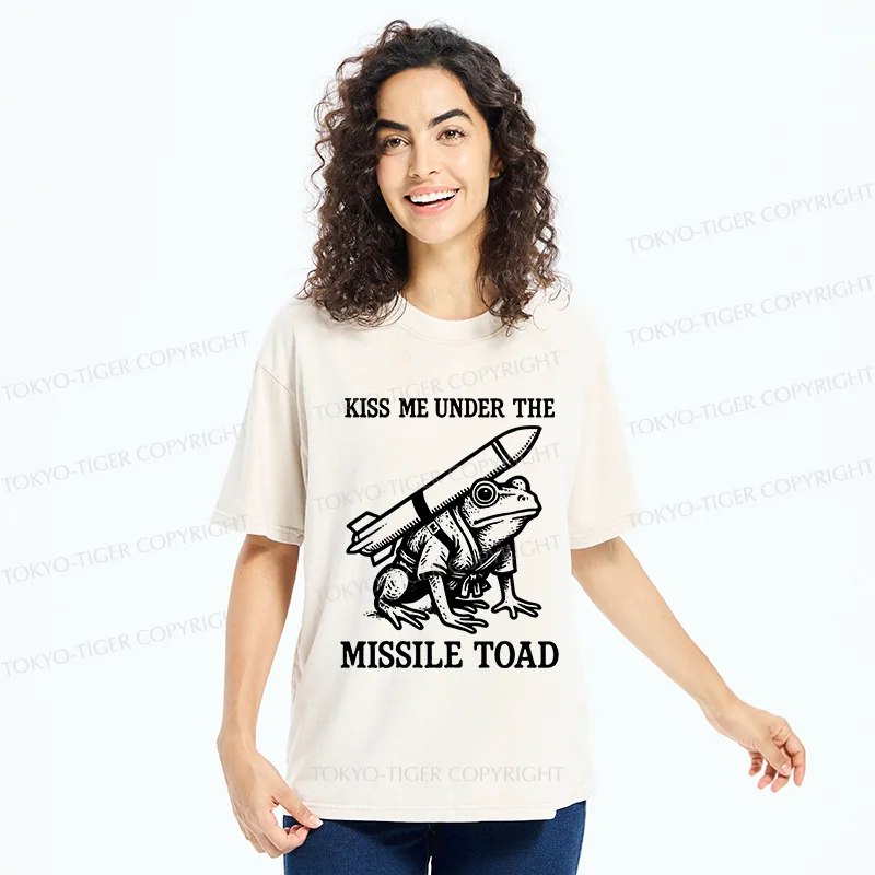 Tokyo-Tiger Missile Frog Washed T-Shirt