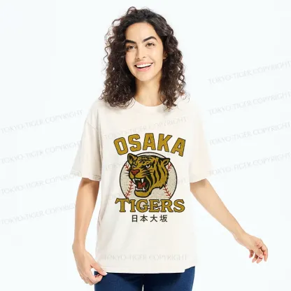 Tokyo-Tiger Funny Osaka Tigers Washed T-Shirt