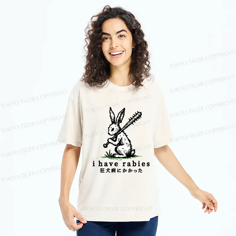 Tokyo-Tiger Violent Rabbit Washed T-Shirt