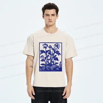 Tokyo-Tiger Vintage Japanese Plants Washed T-Shirt