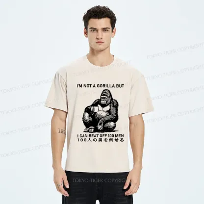 Tokyo-Tiger Gorilla That Defeated 100 People Washed T-Shirt