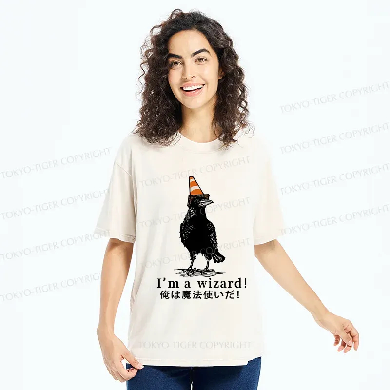 Tokyo-Tiger Magic Crow Washed T-Shirt