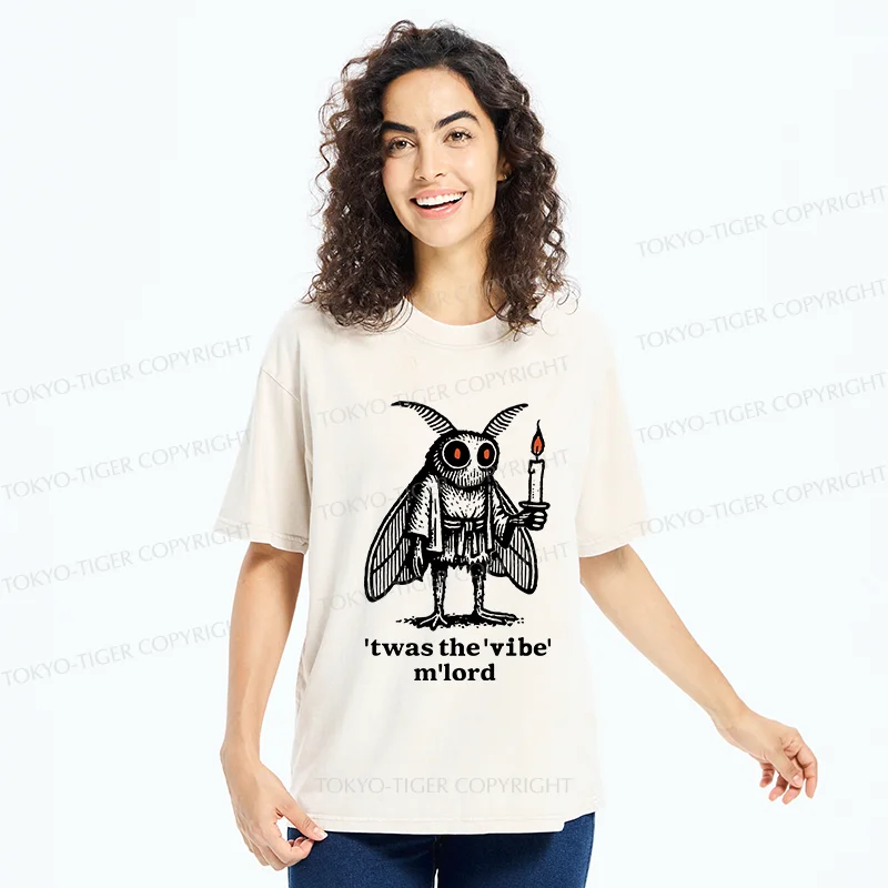 Tokyo-Tiger Japan Funny Mothman Washed T-Shirt