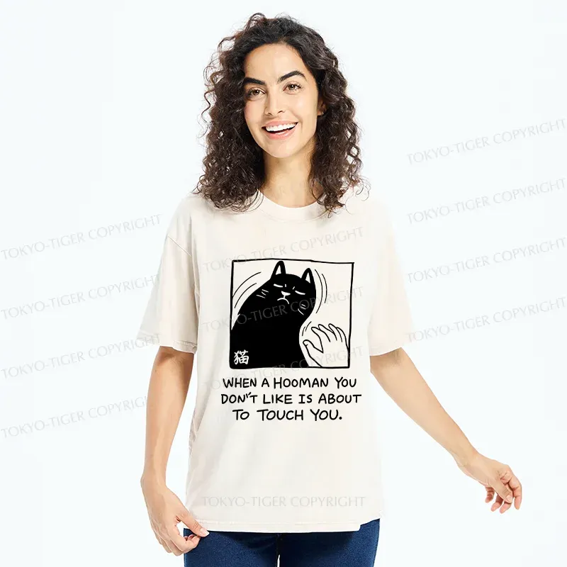 Tokyo-Tiger Rebellious Cat Washed T-Shirt
