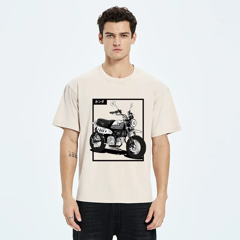 Tokyo-Tiger Japanese Motorcycle Washed T-Shirt