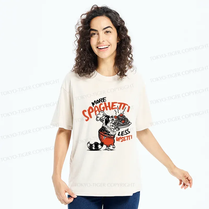 Tokyo-Tiger Raccoon Chef Washed T-Shirt