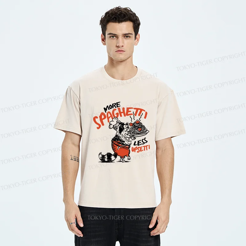 Tokyo-Tiger Raccoon Chef Washed T-Shirt