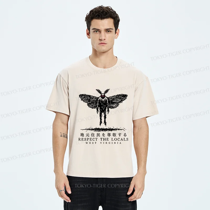Tokyo-Tiger Mothman Saga Washed T-Shirt
