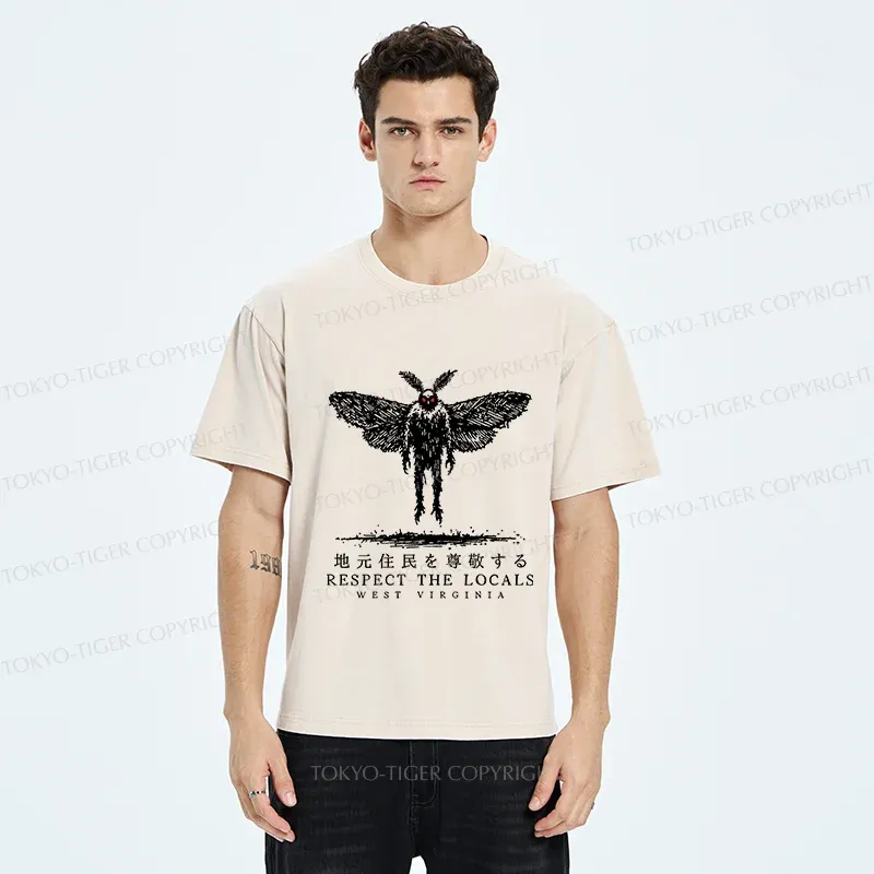 Tokyo-Tiger Mothman Saga Washed T-Shirt
