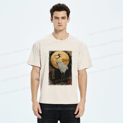Tokyo-Tiger Vintage Japanese Crane Washed T-Shirt