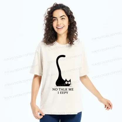 Tokyo-Tiger Cat Who Doesn't Want To Talk Washed T-Shirt
