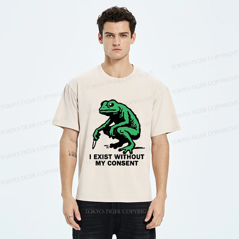 Tokyo-Tiger Dangerous Frog Washed T-Shirt