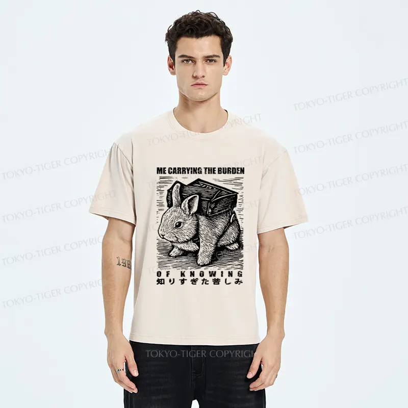 Tokyo-Tiger Rabbit Carries Too Much Washed T-Shirt