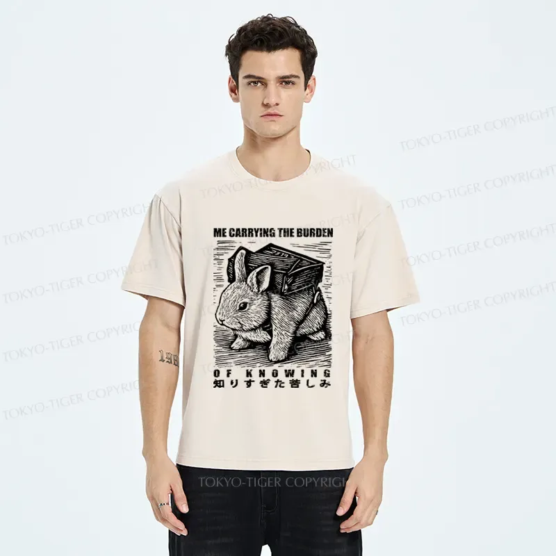 Tokyo-Tiger Rabbit Carries Too Much Washed T-Shirt