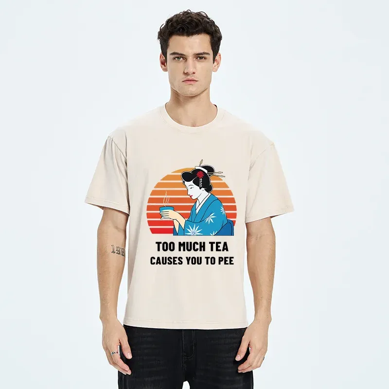 Tokyo-Tiger Japanese Tea Joke Washed T-Shirt