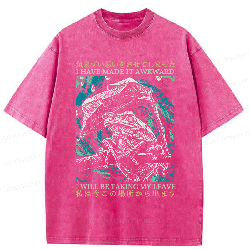 Tokyo-Tiger Embarrassed Frog Washed T-Shirt