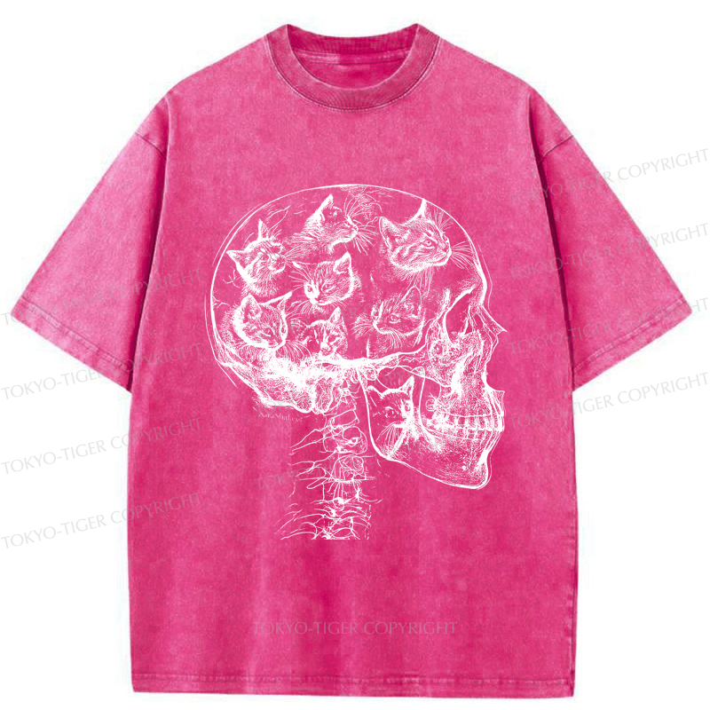 Tokyo-Tiger The Cat-Filled Mind Washed T-Shirt