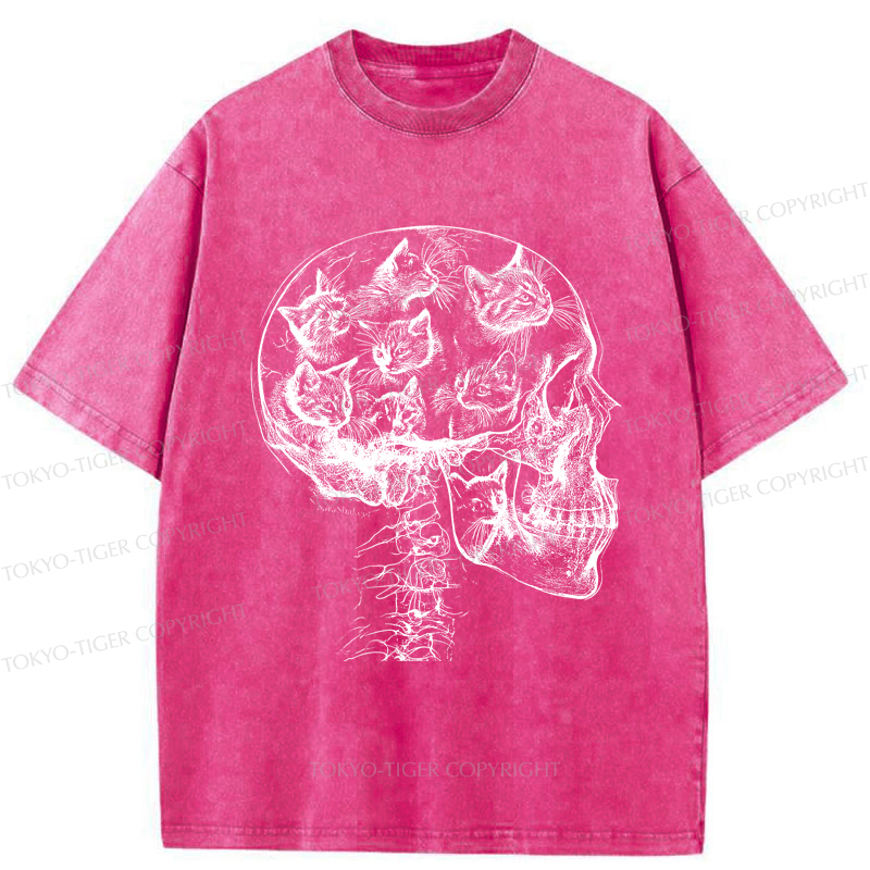 Tokyo-Tiger The Cat-Filled Mind Washed T-Shirt