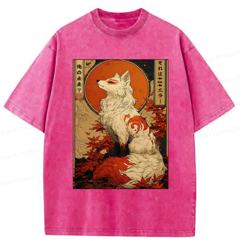 Tokyo-Tiger The Fox of Fates: A Tale of Nine Tails Washed T-Shirt