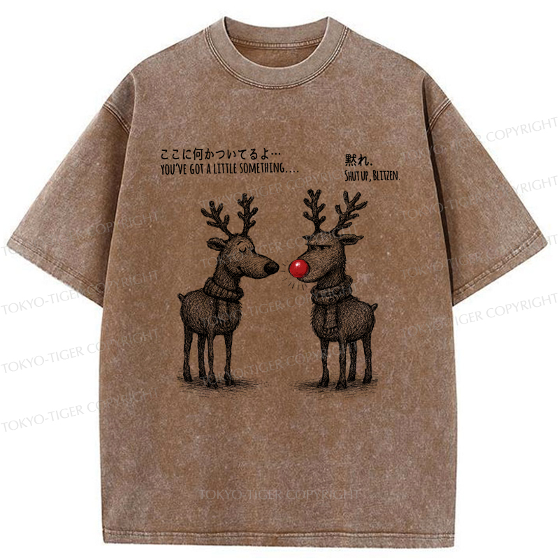 Tokyo-Tiger A Reindeer’s Take on Rudolph’s Glow Washed T-Shirt