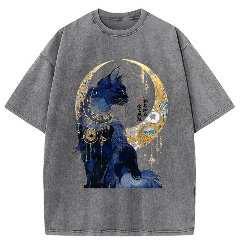 Tokyo-Tiger Nothing Matters, The Cat Knows It Too Washed T-Shirt