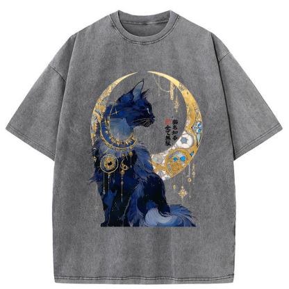 Tokyo-Tiger Nothing Matters, The Cat Knows It Too Washed T-Shirt