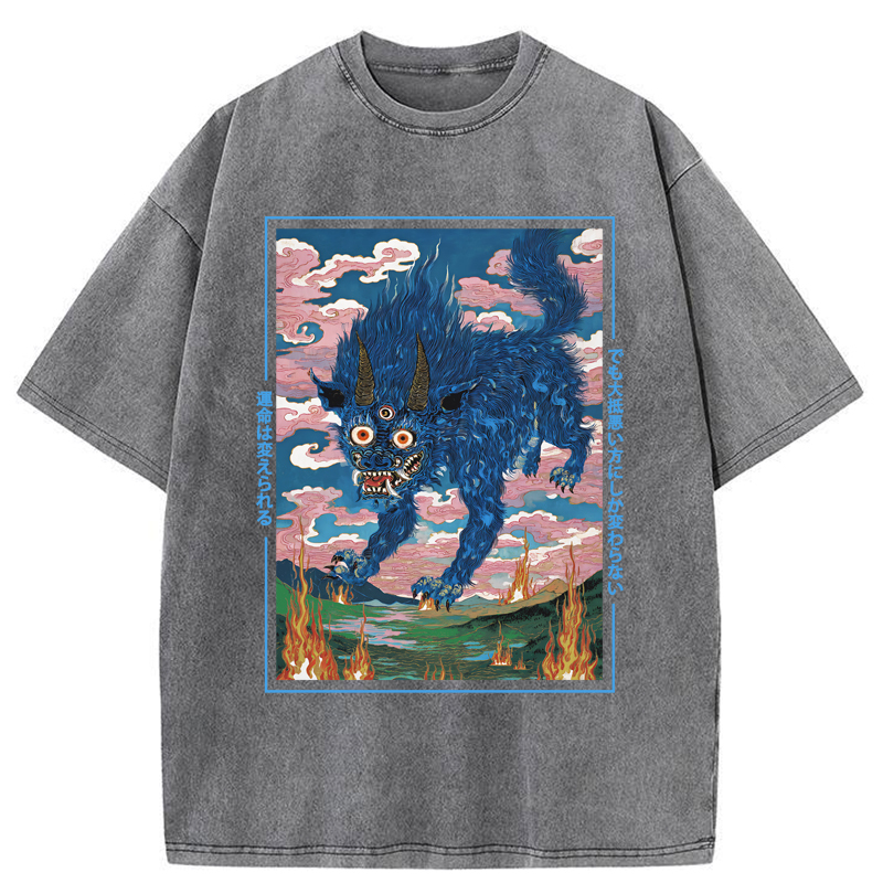 Tokyo-Tiger The Beast Of Twisted Fate Washed T-Shirt