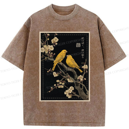 Tokyo-Tiger Whispers Among the Blossoms：I Will Wither Washed T-Shirt