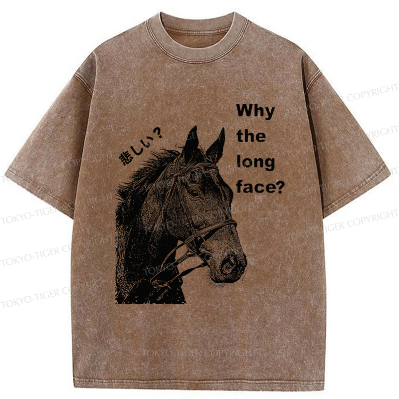 Tokyo-Tiger An Interesting Horse Unhappy Washed T-Shirt
