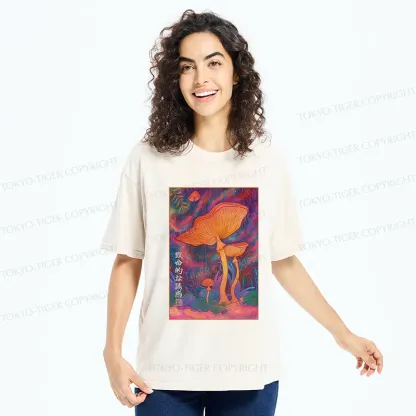Tokyo-Tiger Magic Mushrooms Washed T-Shirt
