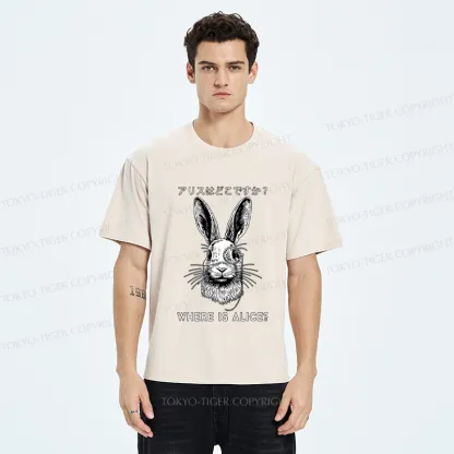 Tokyo-Tiger Funny Rabbit Is Searching Someone Washed T-Shirt