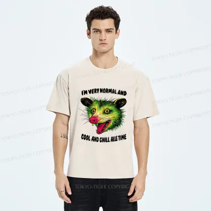 Tokyo-Tiger Psychedelic Possum Washed T-Shirt