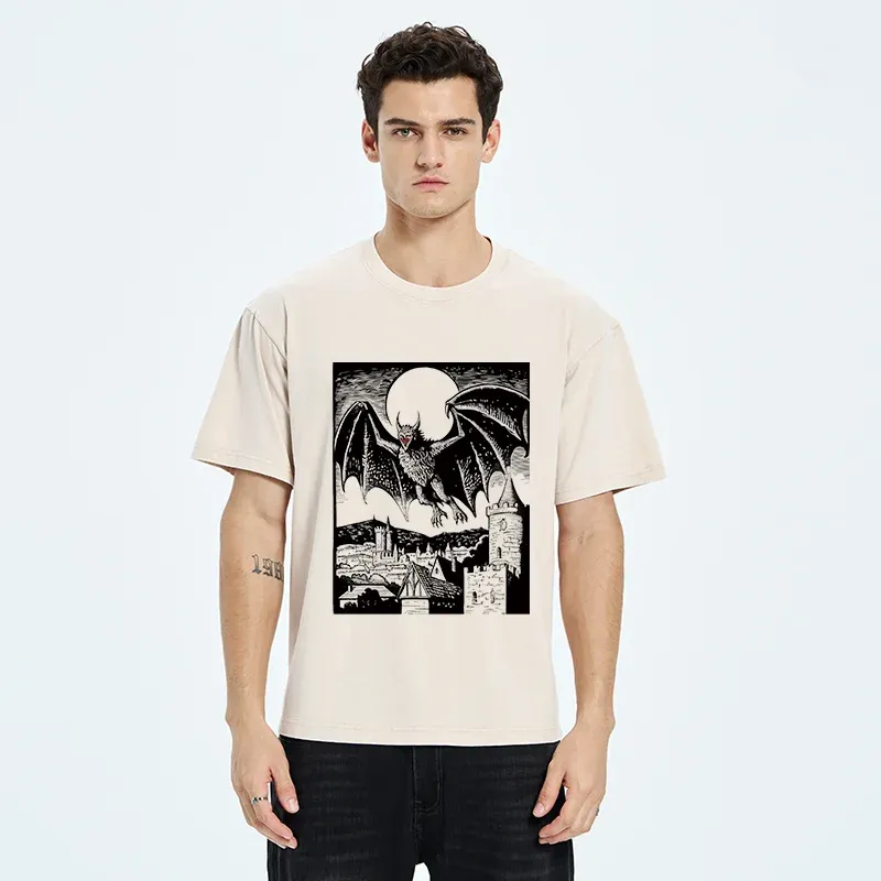 Tokyo-Tiger Horrible Demon Washed T-Shirt
