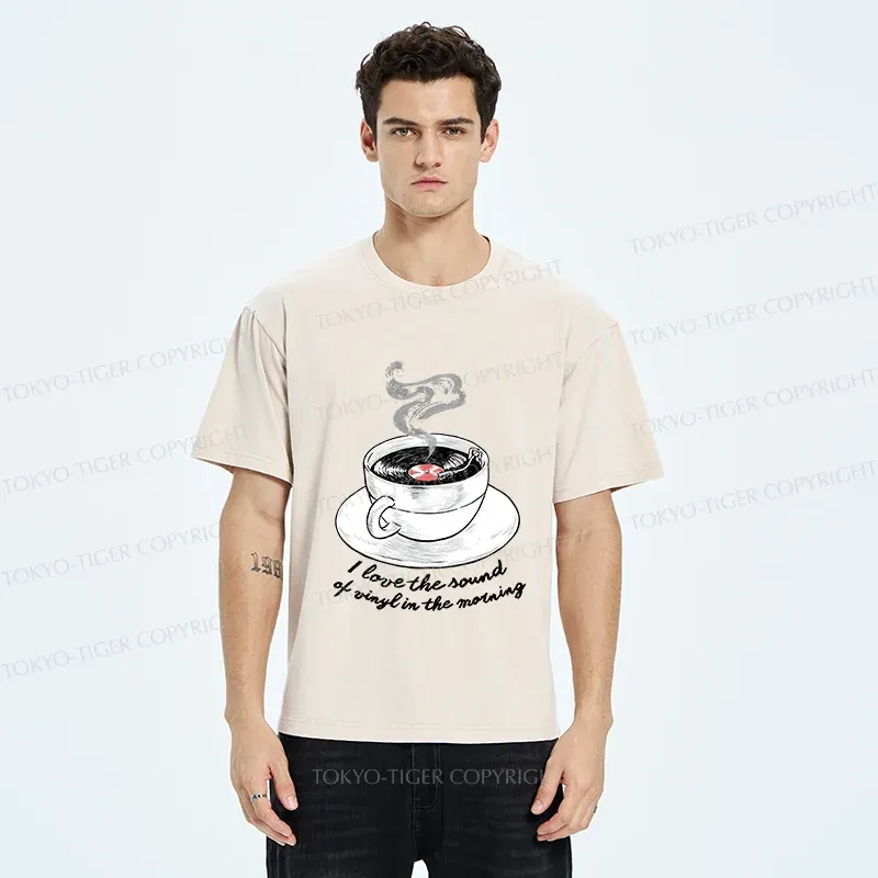 Tokyo-Tiger Coffee Records Washed T-Shirt