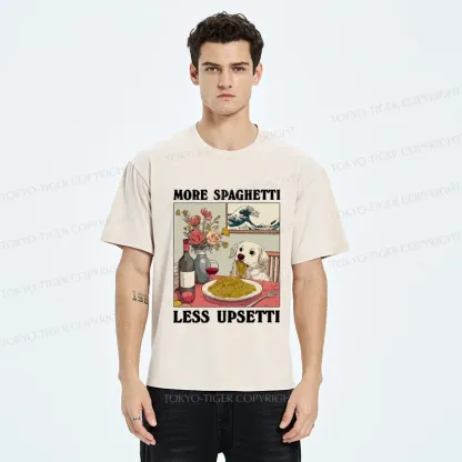 Tokyo-Tiger More Spaghetti Less Upsetti Dog Washed T-Shirt