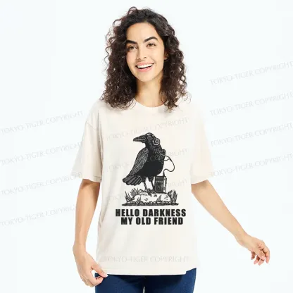 Tokyo-Tiger Crows Listening To Music Washed T-Shirt