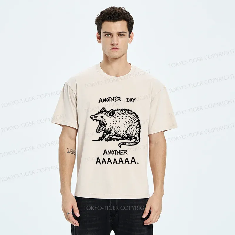 Tokyo-Tiger Screaming Possum Washed T-Shirt