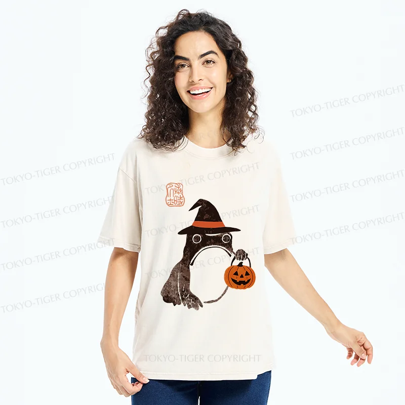 Tokyo-Tiger Halloween Frog Washed T-Shirt
