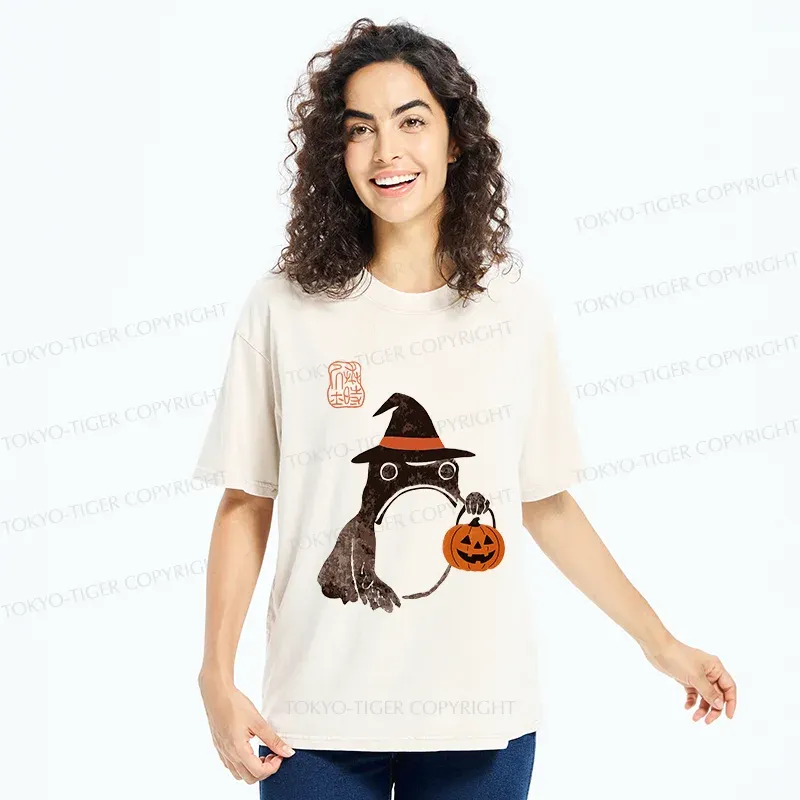 Tokyo-Tiger Halloween Frog Washed T-Shirt