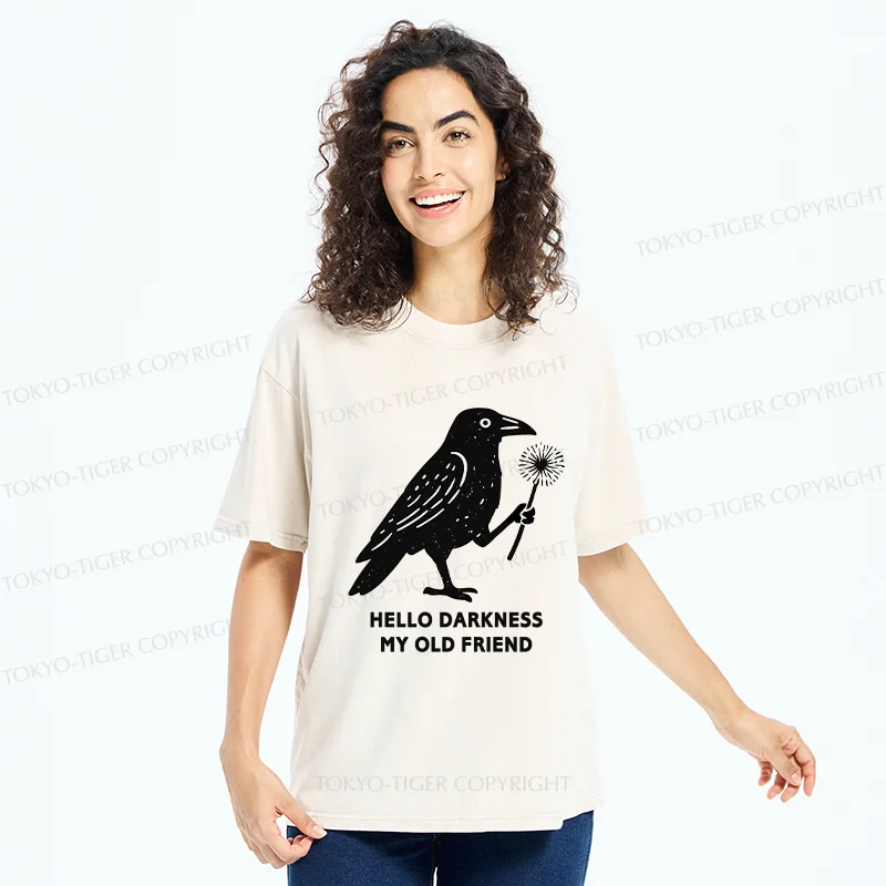 Tokyo-Tiger My Old Friend The Crow Washed T-Shirt