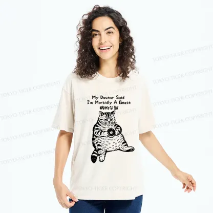 Tokyo-Tiger Lazy Fat Cat Washed T-Shirt