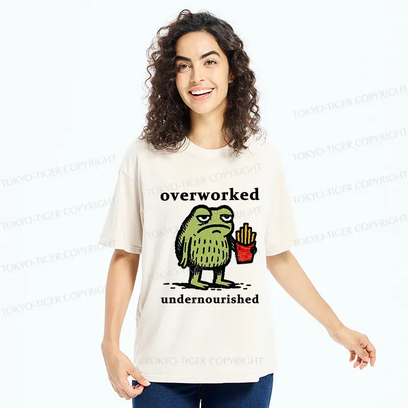 Tokyo-Tiger Decadent And Tired Frog Washed T-Shirt