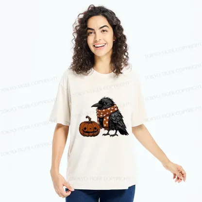 Tokyo-Tiger Christmas Crow Washed T-Shirt