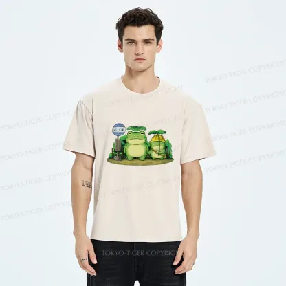 Tokyo-Tiger My Neighbor Frog Washed T-Shirt