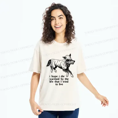 Tokyo-Tiger A Wolf In Sheep's Clothing Funny Washed T-Shirt