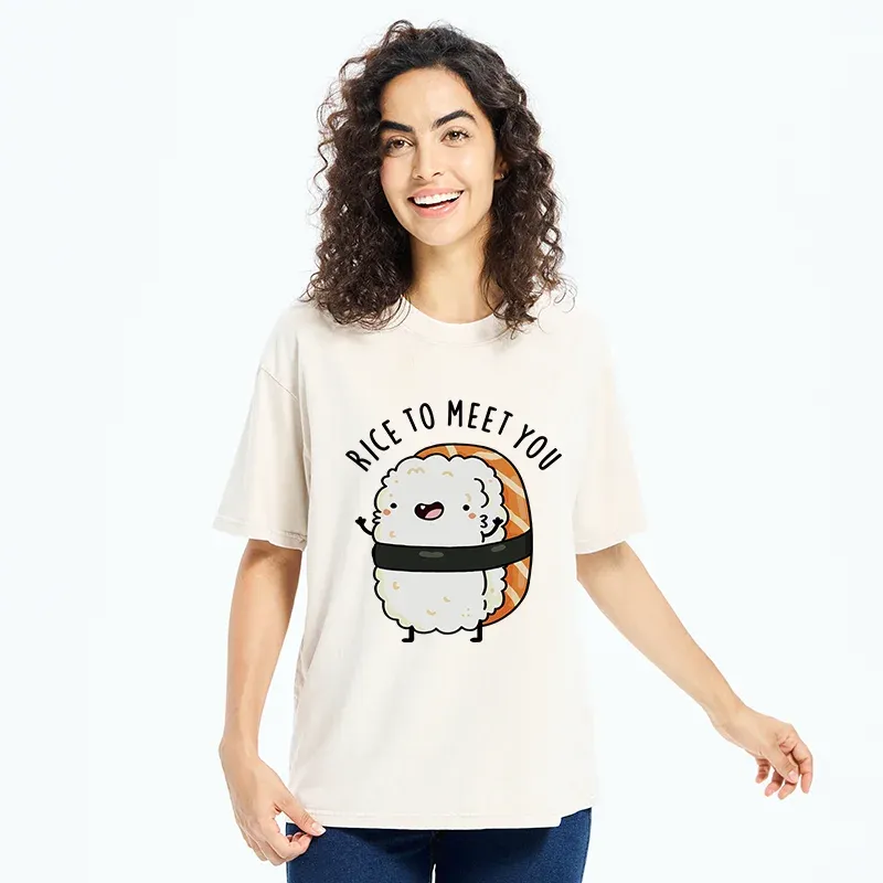 Tokyo-Tiger Greetings From Sushi Washed T-Shirt