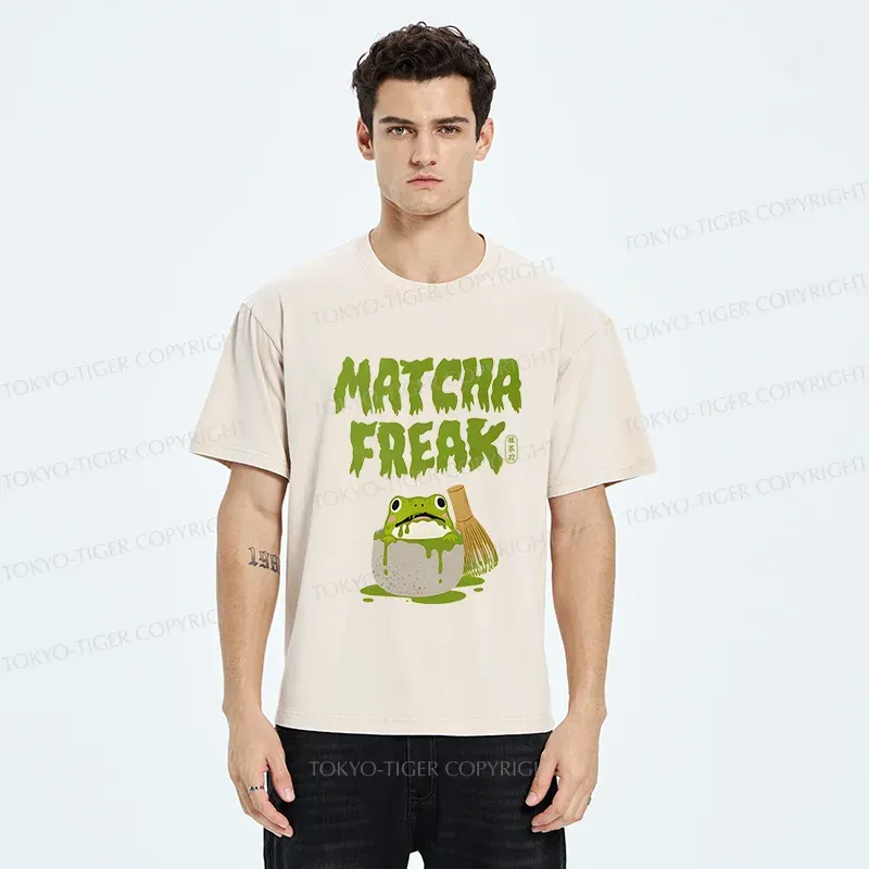 Tokyo-Tiger Matcha Frog Washed T-Shirt